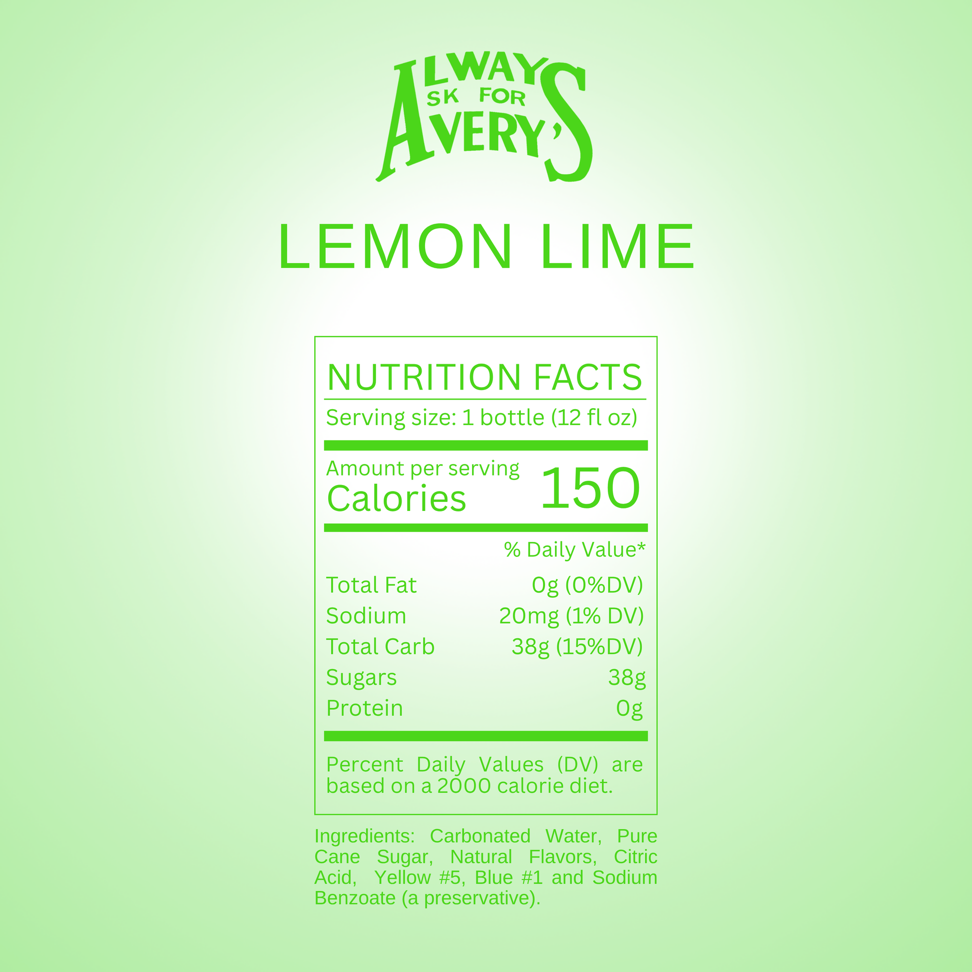 Avery's | Lemon Lime Soda
